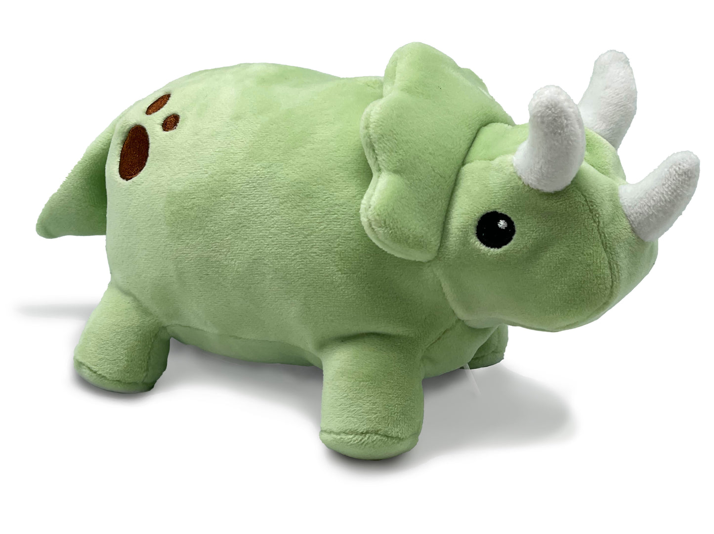 Hatchkinz | Triceratops Reversible Plushie 8"