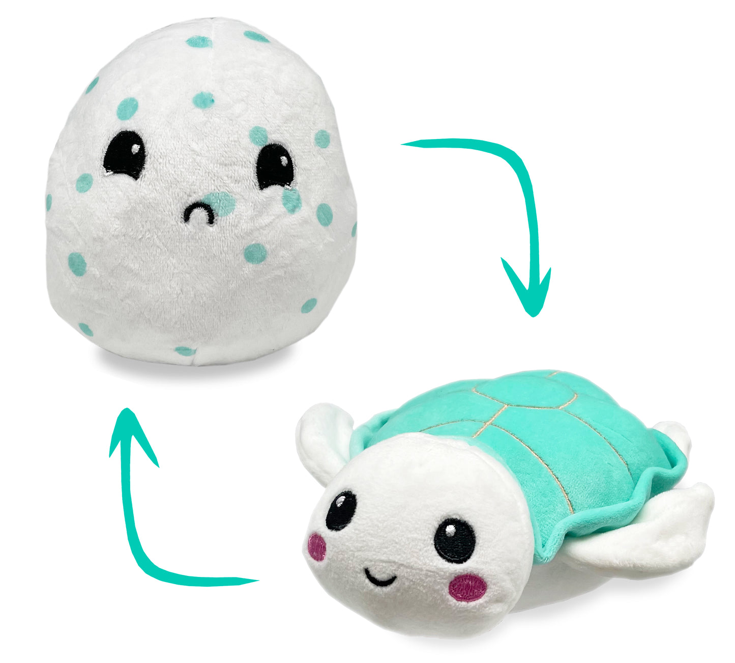 Hatchkinz | Reversible Sea Turtle Plush 7"